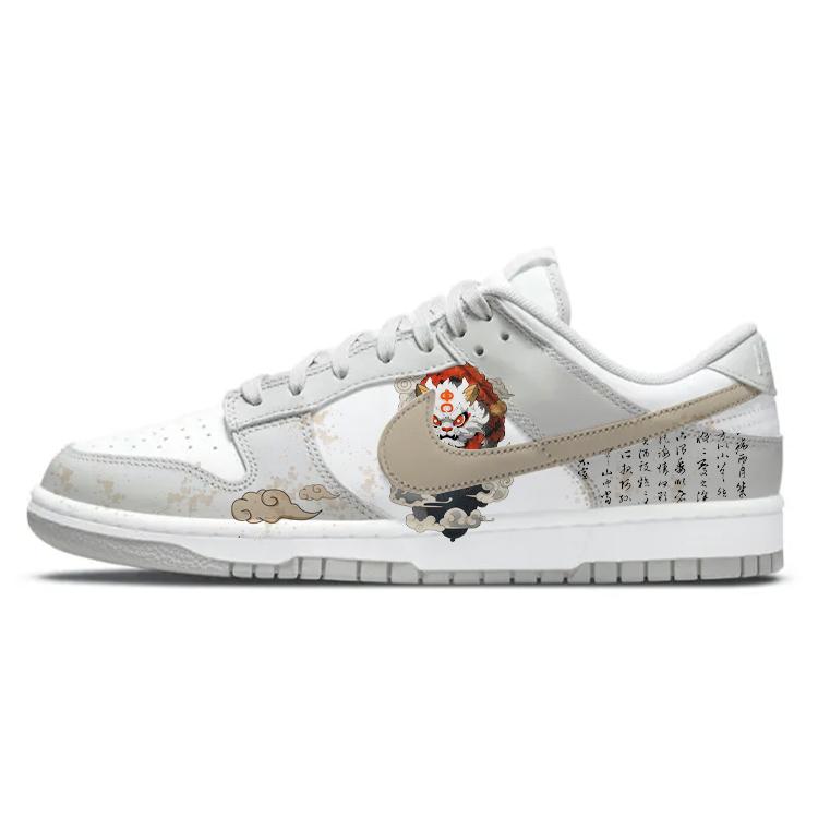 Nike Dunk Skateboard Shoes Men Low-Top White/Gray
