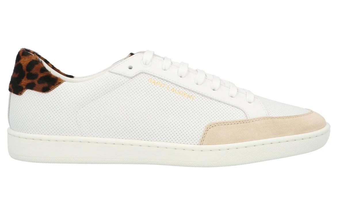 SAINT LAURENT Court Classic Low top Skateboard Shoes Women's White