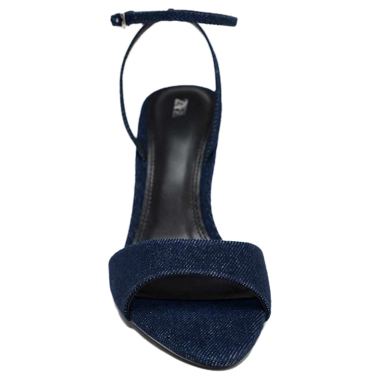 ZARA One Strap Sandals 11cm Women's Blue купить в интернет-магазине Yoocart с быстрой доставкой по России.