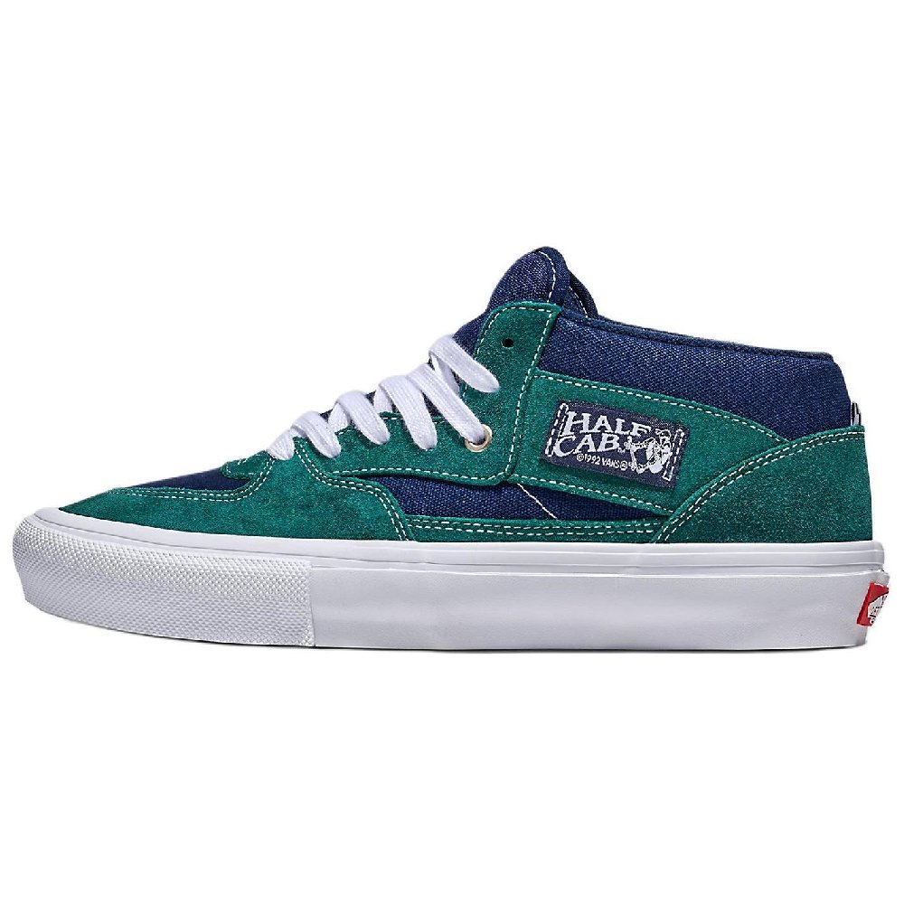 Vans Low Top Skateboard Shoes Unisex Green Blue