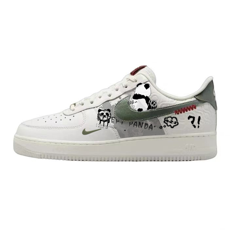Nike Air Force 1 Slip-Resistant Cushioning Breathable Low-Top Skateboard Shoes Unisex White