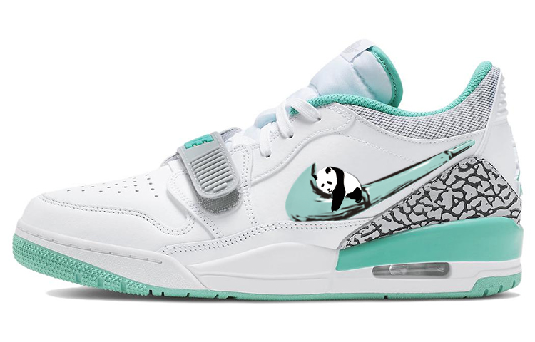 Jordan Legacy 312 Low-Top Vintage Basketball Shoes Men's White Green