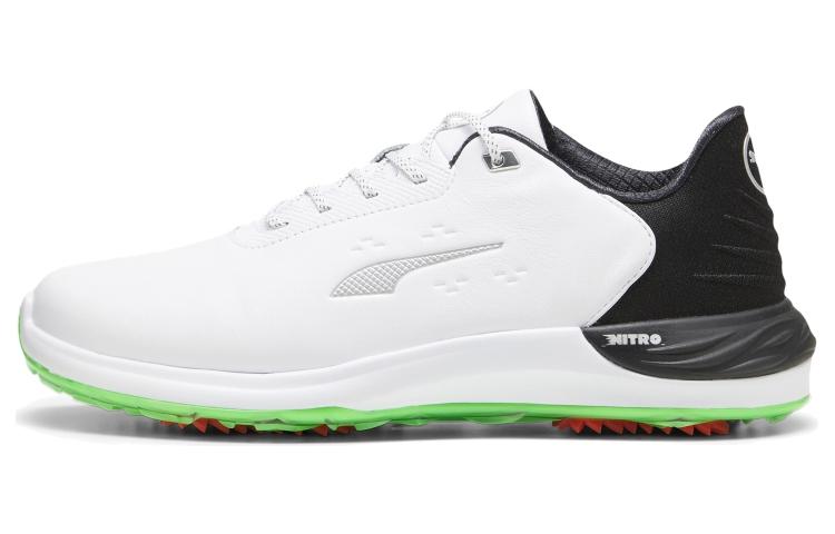 PUMA Phantomcat Nitro Slip-Resistant Low-Top Golf Shoes Men's White Black Green