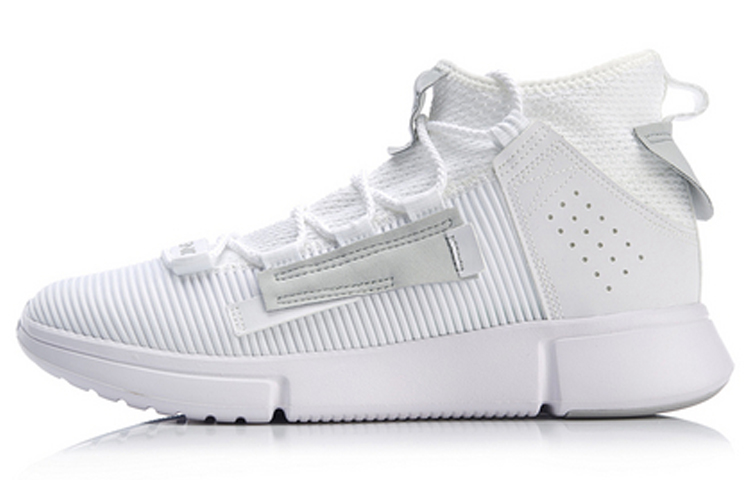 LINING Essence 2 Vintage Basketball Shoes Men Mid-Top White