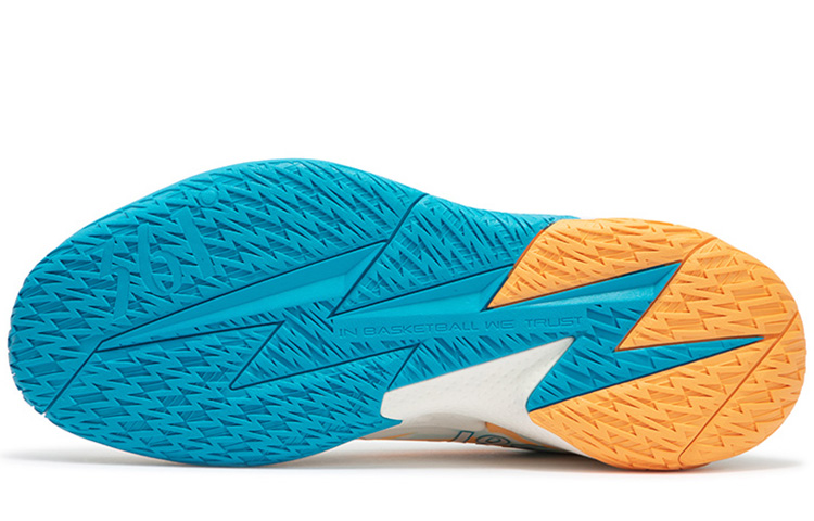 361° Shadow Resilience Cushioning Anti-Slip Wear-Resistant Breathability Low-Top Basketball Shoes Men's Harmony Blue