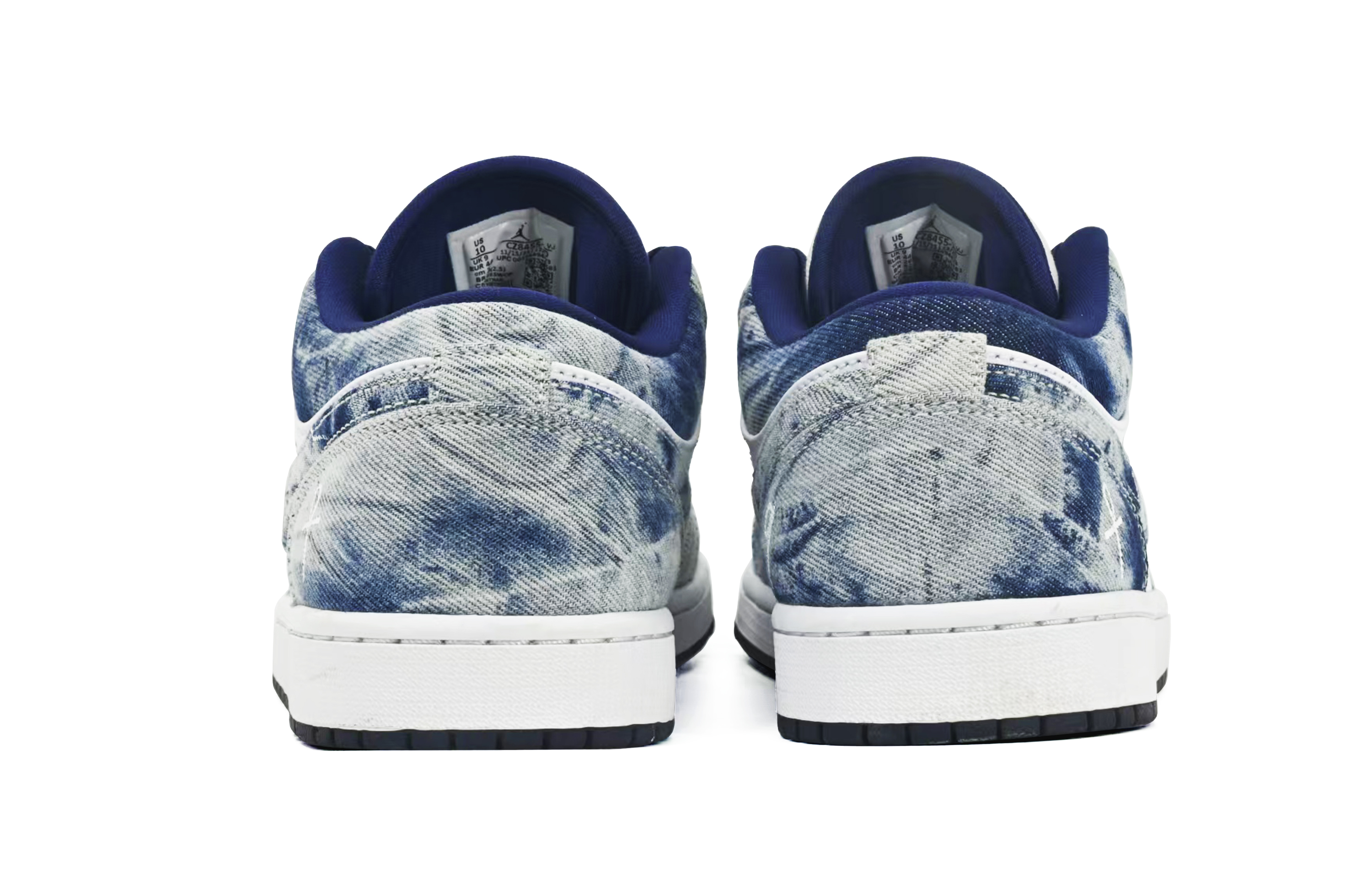 Jordan Air Jordan 1 Cushioning Anti-Slip And Wear-Resistant Low-Top Vintage Basketball Shoes Men's White Blue купить в интернет-магазине Yoocart с быстрой доставкой по России.