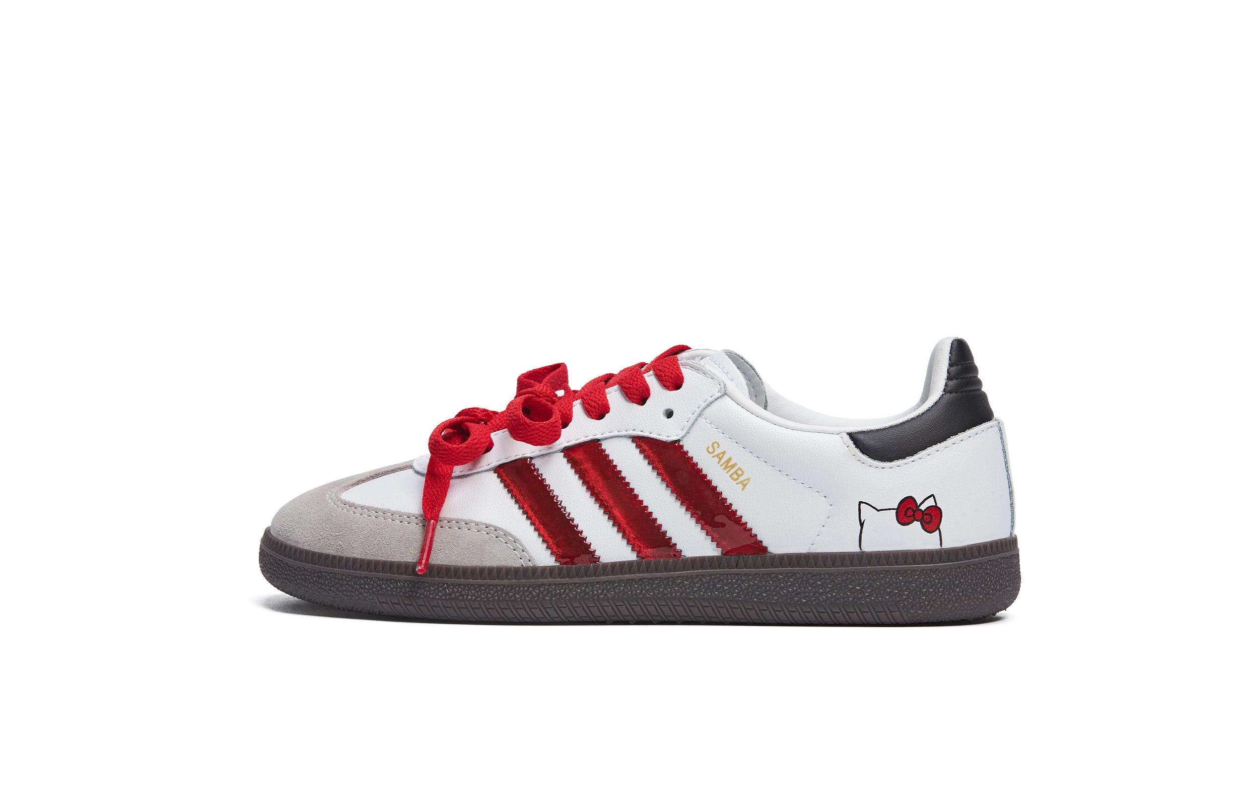 Adidas Originals SAMBA OG Lightweight Low top German Army Trainers Women's Red White