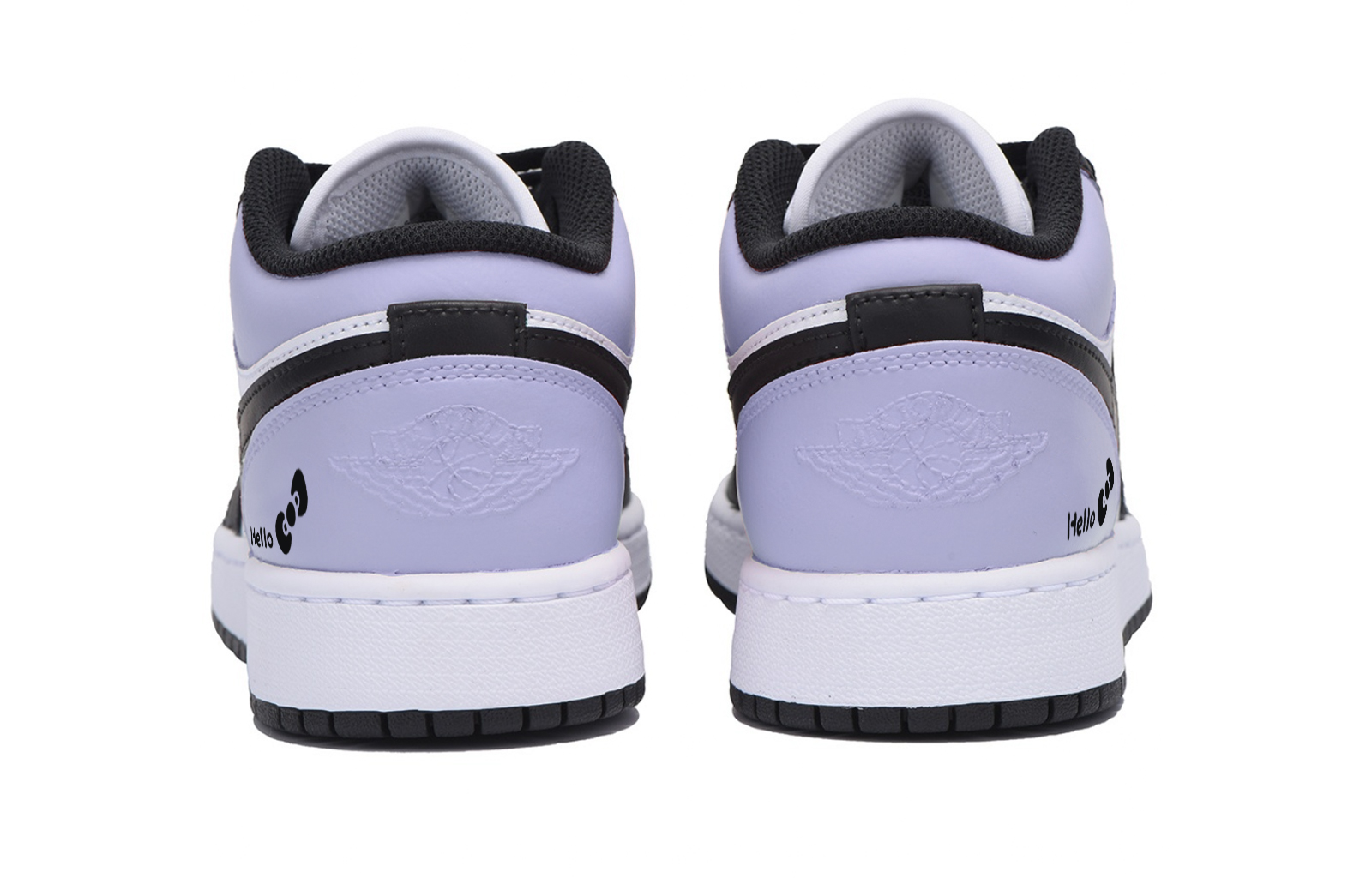 Jordan Air Jordan 1 Urban Chic Style Anti Slip Wear Resistant Low Top Vintage Basketball Shoes Men's White Purple купить в интернет-магазине Yoocart с быстрой доставкой по России.