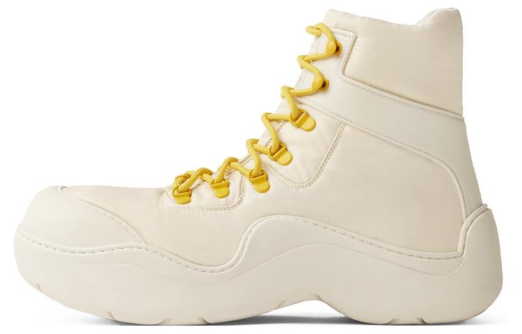 Bottega Veneta Puddle Bomber Ankle Boot White Women's