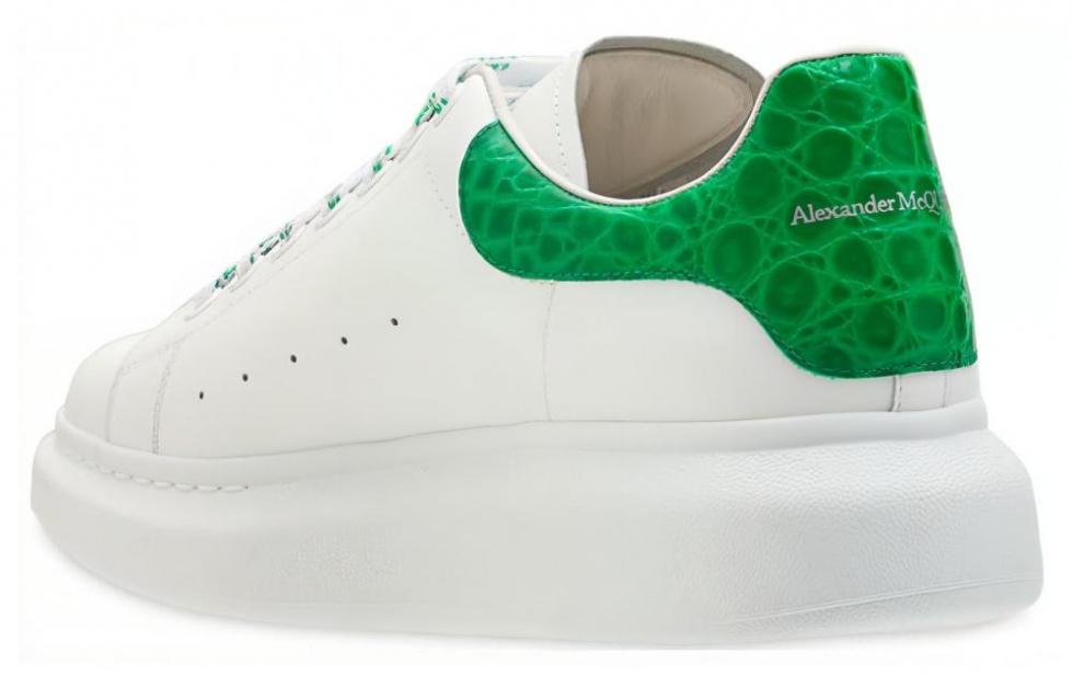 Alexander McQueen Oversized Sneaker 'White Green Crocodile' купить в интернет-магазине Yoocart с быстрой доставкой по России.