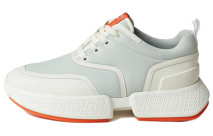 HERMES Giga Durable Breathable Low-Top Sports Casual Shoes Women's White Green