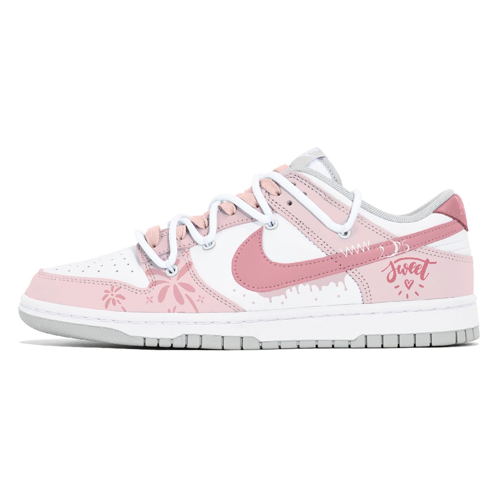Nike Dunk Slip-Resistant Low-Top Skateboard Shoes Women's Pink