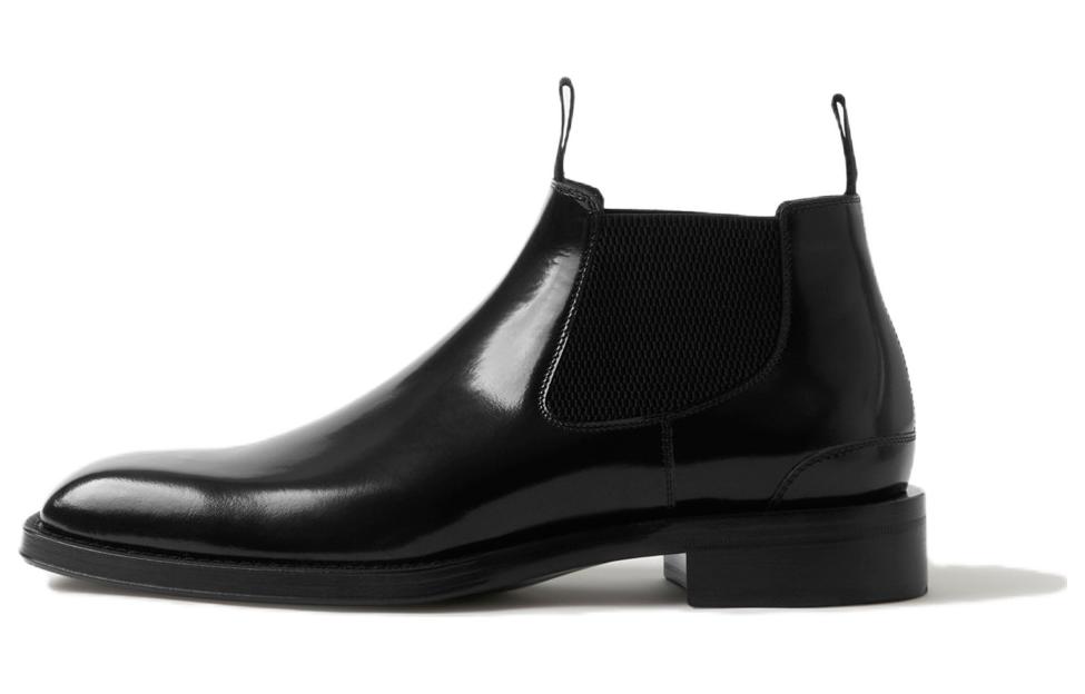 Burberry Square-toe Leather Chelsea Boots