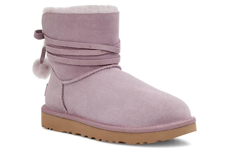 UGG Mini Bailey Bow Pom 'Taupe Purple' Women's купить в интернет-магазине Yoocart с быстрой доставкой по России.