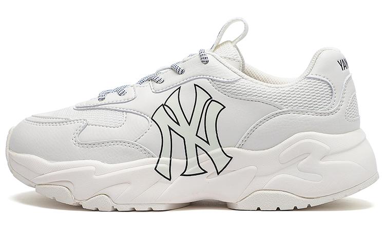 MLB Big Ball Chunky Wear-Resistant Lightweight Height Increasing Low-Top Chunky Sneakers Unisex Ivory