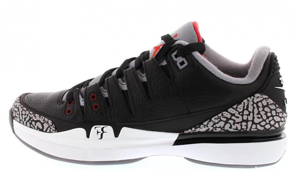 Nike Zoom Vapor AJ3 Black Cement