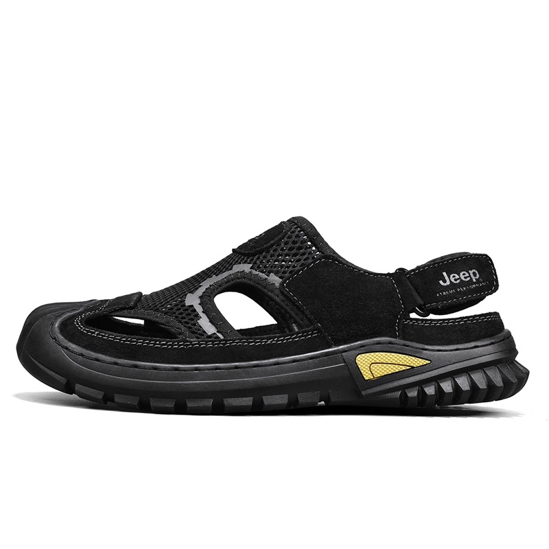 Jeep River Trekking Shoes Men Black/Sand