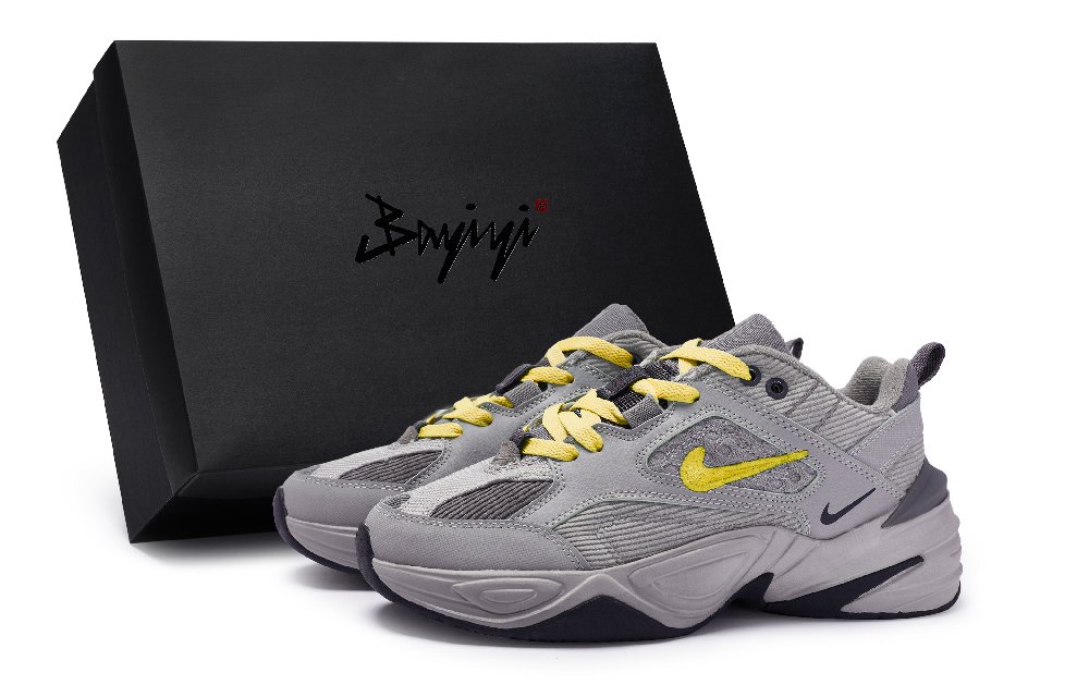 Nike M2K Chunky Sneakers Unisex Low-Top Yellow/Gray