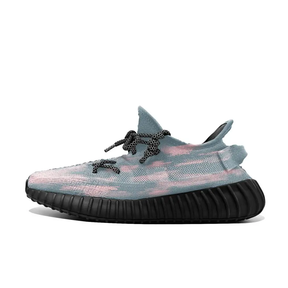 Adidas Originals Yeezy Boost 350 V2 Cerulean Star Trail Cushioning, Wear Resistant Low Top Casual Shoes Unisex Blue
