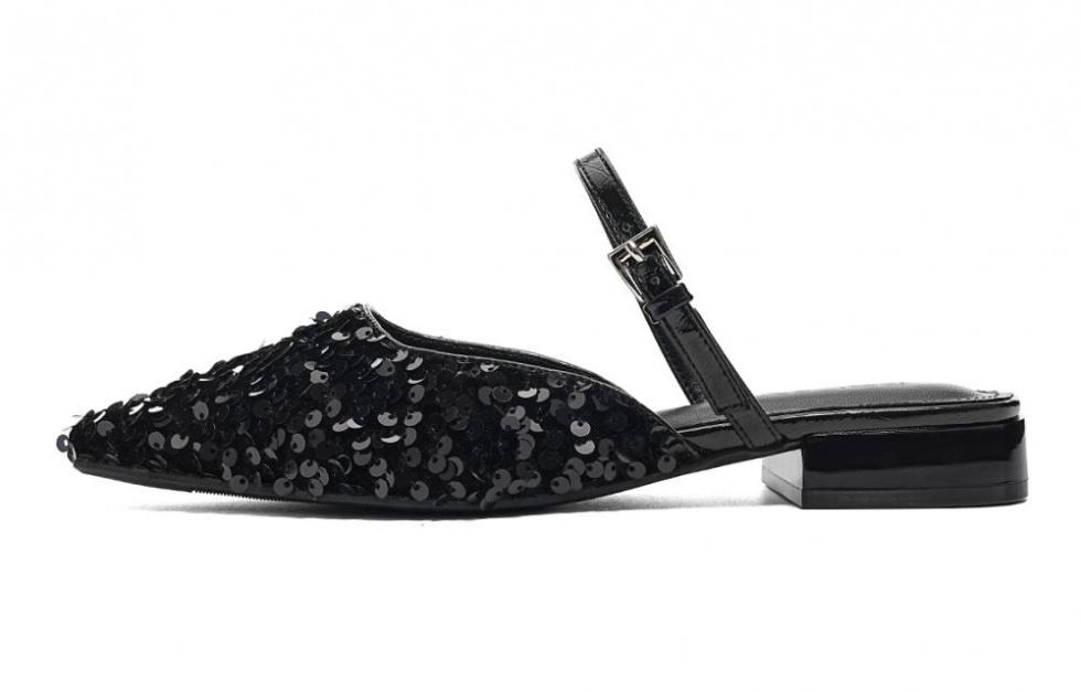 EBLAN Slim Heel High Heels Women's Black