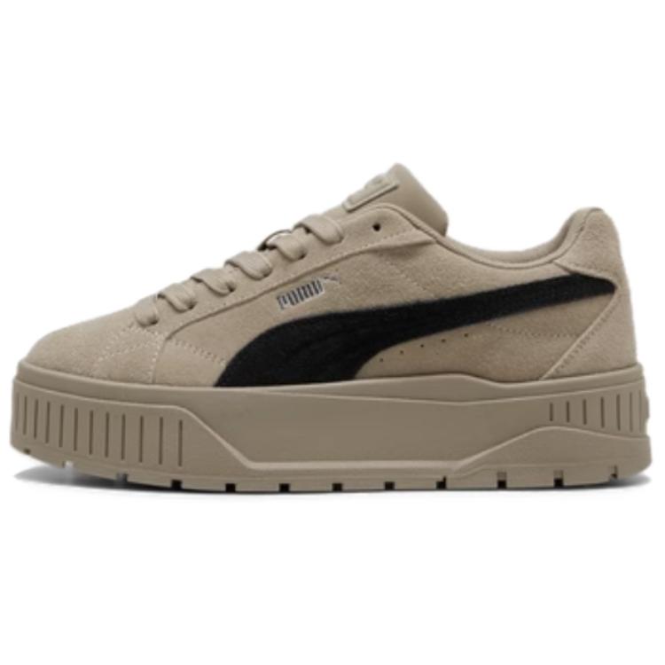 PUMA Karmen II Skateboard Shoes Women's Low-Top Oak Brown-Black-Silver