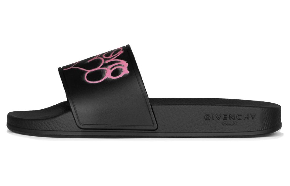 Givenchy Love Slide Slippers Women's Black