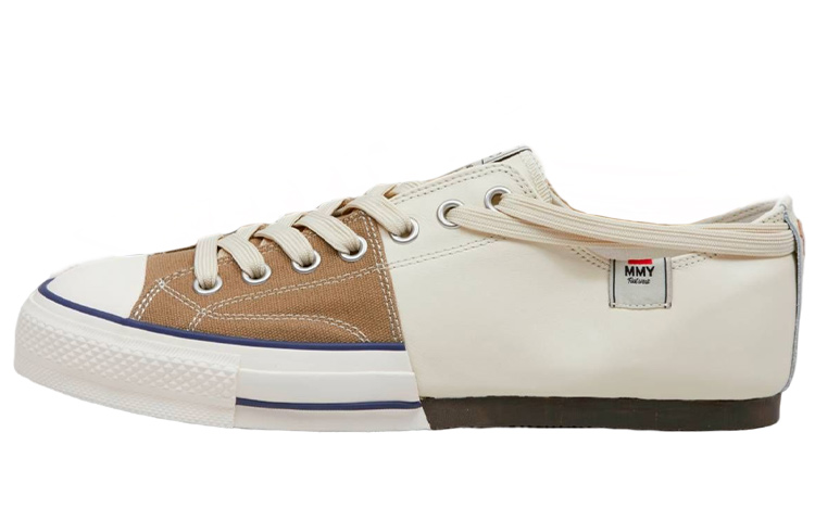 Nigel Cabourn x MIHARA YASUHIRO Low-Top Stylish Skateboarding Shoes Unisex Brown White