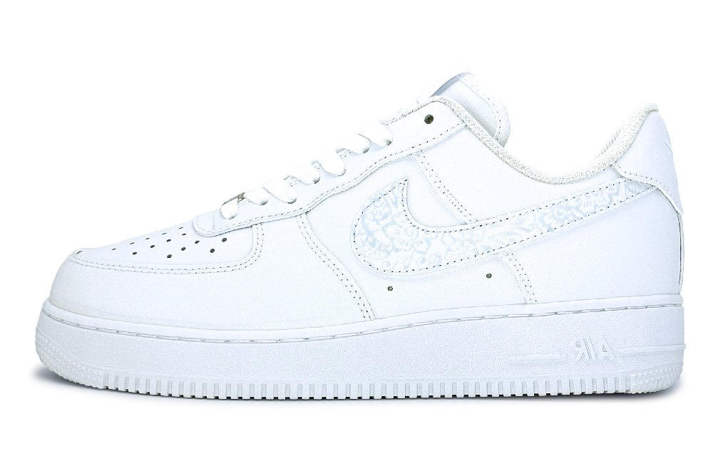 Nike Air Force 1 Slip Resistant Low Top Skateboard Shoes Unisex White
