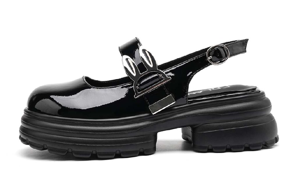 EBLAN Platform Mary Jane Shoes Women's Black