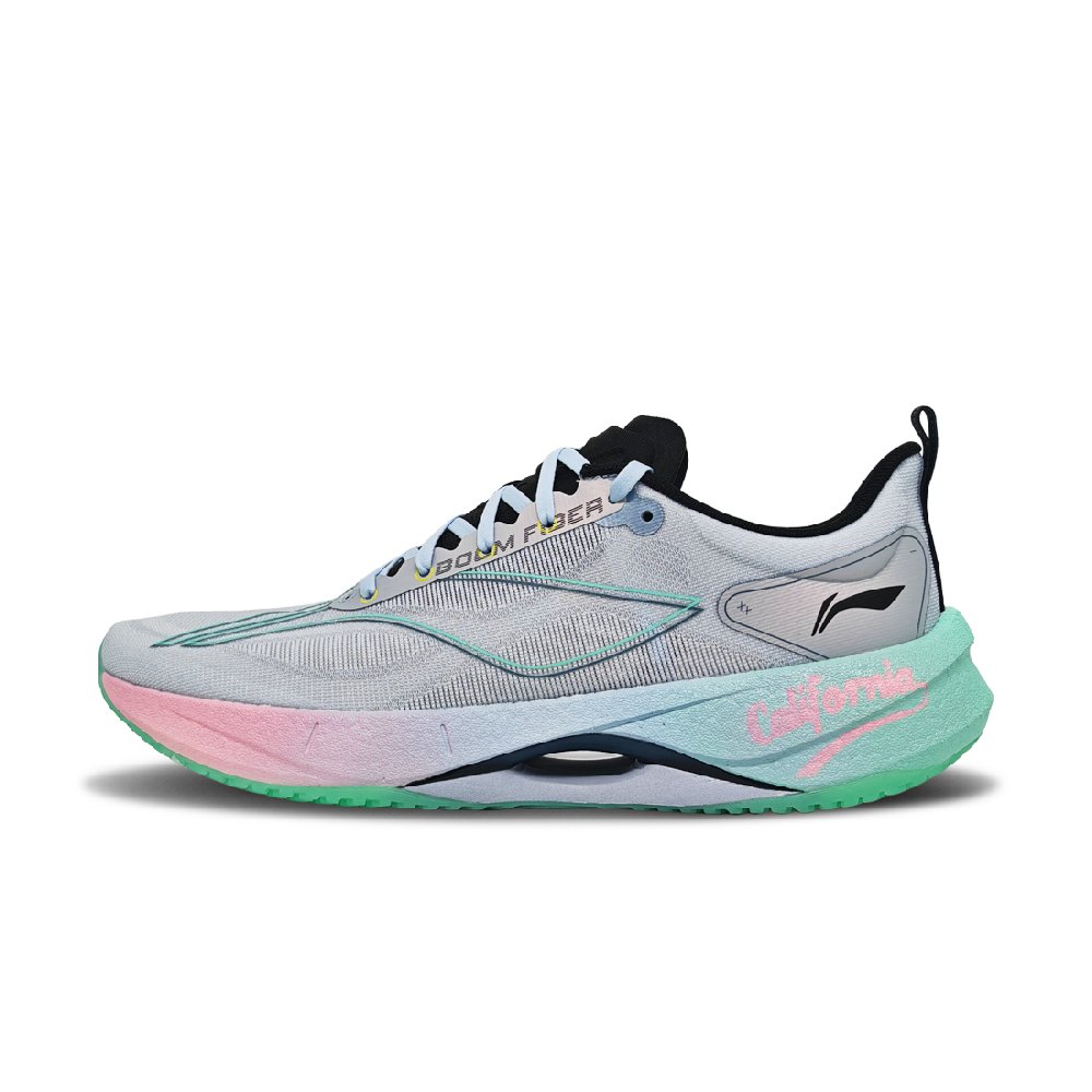LiNing Super Light 21 Anti-Slip And Wear-Resistant Rebound Low-Top Training Running Shoes Unisex Gray Pink