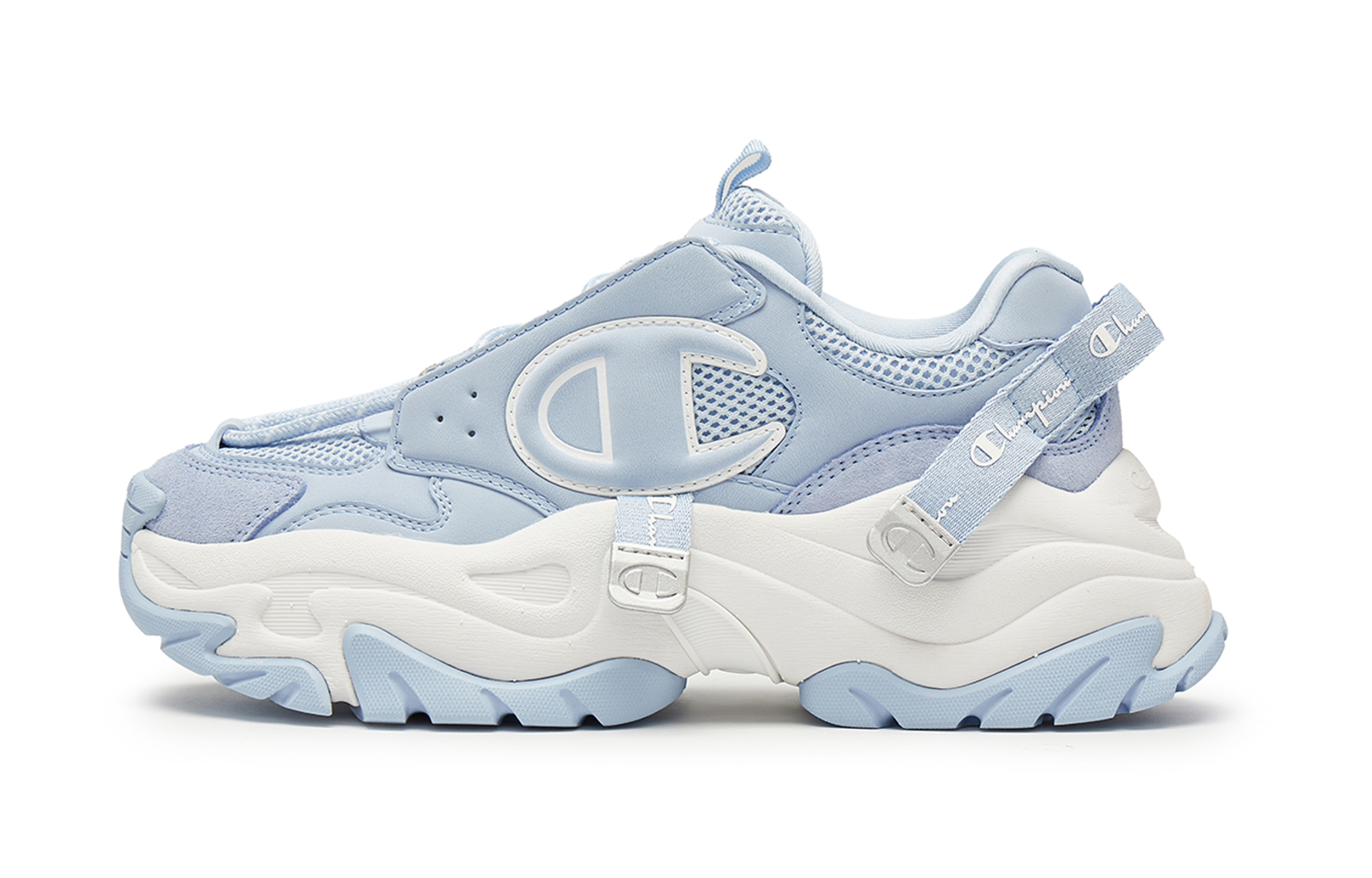 Champion Champ XXL Aurora Height Increasing Low Top Chunky Sneakers Unisex Peak Blue/Champion White купить в интернет-магазине Yoocart с быстрой доставкой по России.