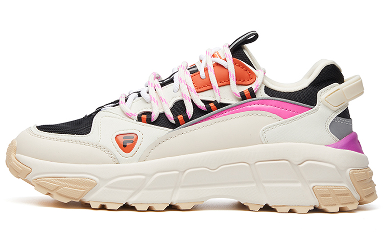 FILA FUSION Durable Breathable Low-Top Chunky Sneakers Women's White