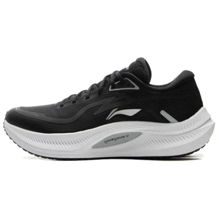 LiNing Yueying 4 Anti-Slip Wear-Resistant Low-Top Casual Running Shoes Men's Black White
