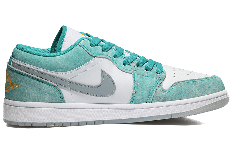 Jordan Air Jordan 1 Low Low-Top Vintage Basketball Shoes Unisex Green