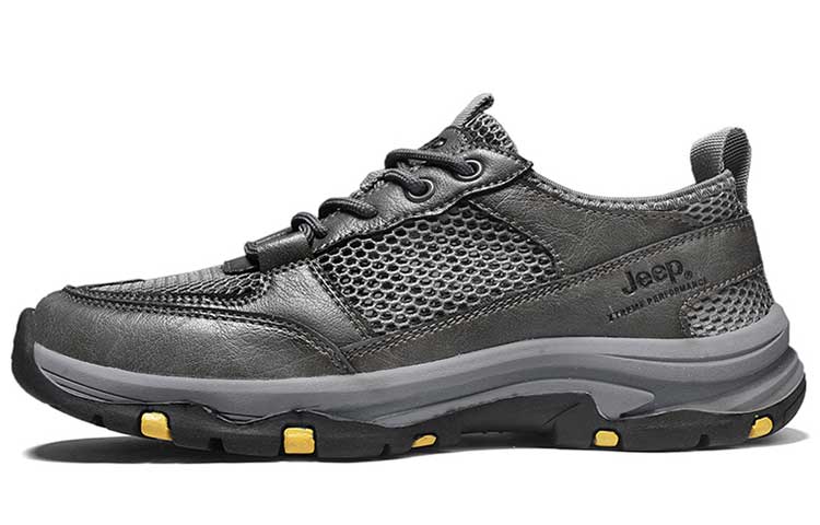 Jeep Outdoor Shoes Men Low Top Dark Gray