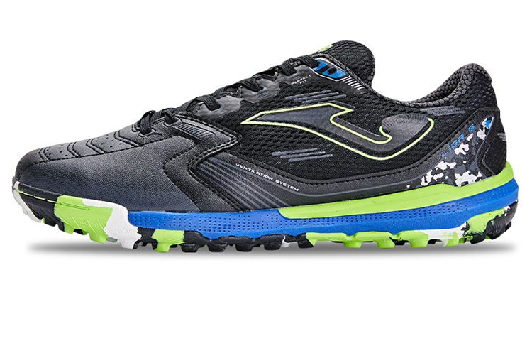 Joma TF Rubber Broken Studs Anti Slip Wear Resistant Soccer Shoes Men's Black