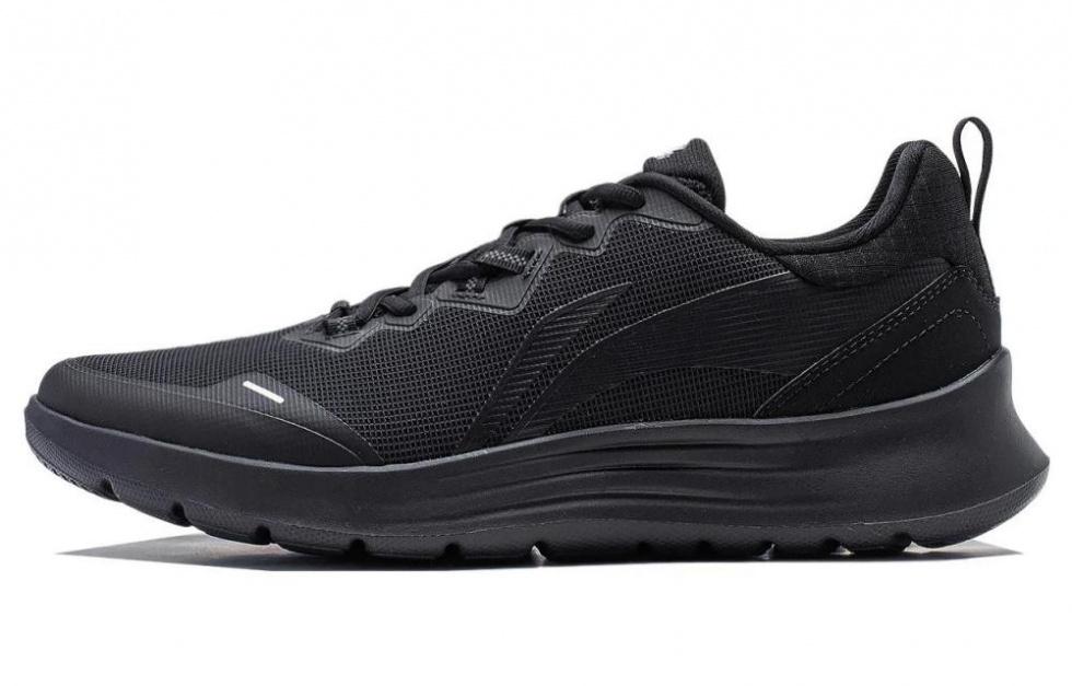 LiNing Feather Wear-Resistant Slip-Resistant Low-Top Running Shoes Men's Black