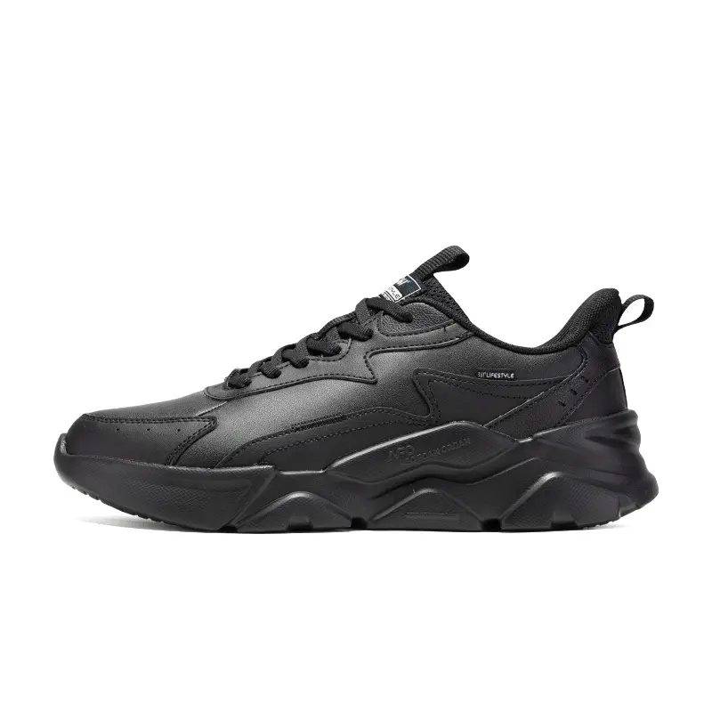 361° Anti-Slip Wear-Resistant Low-Top Casual Shoes Men's Obsidian Black