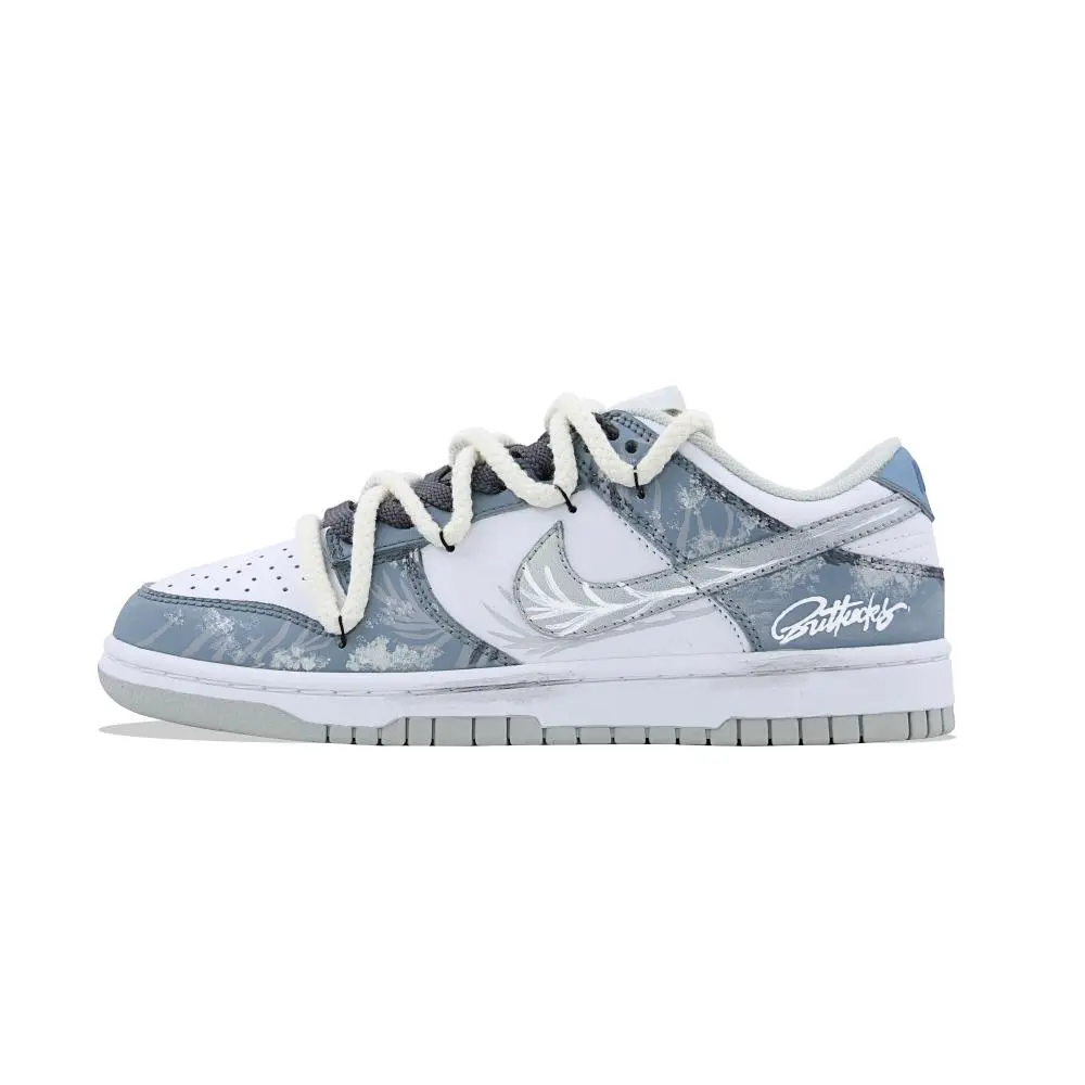 Nike Dunk Ice Blue Whisper Low top Skateboard Shoes Unisex Blue Gray