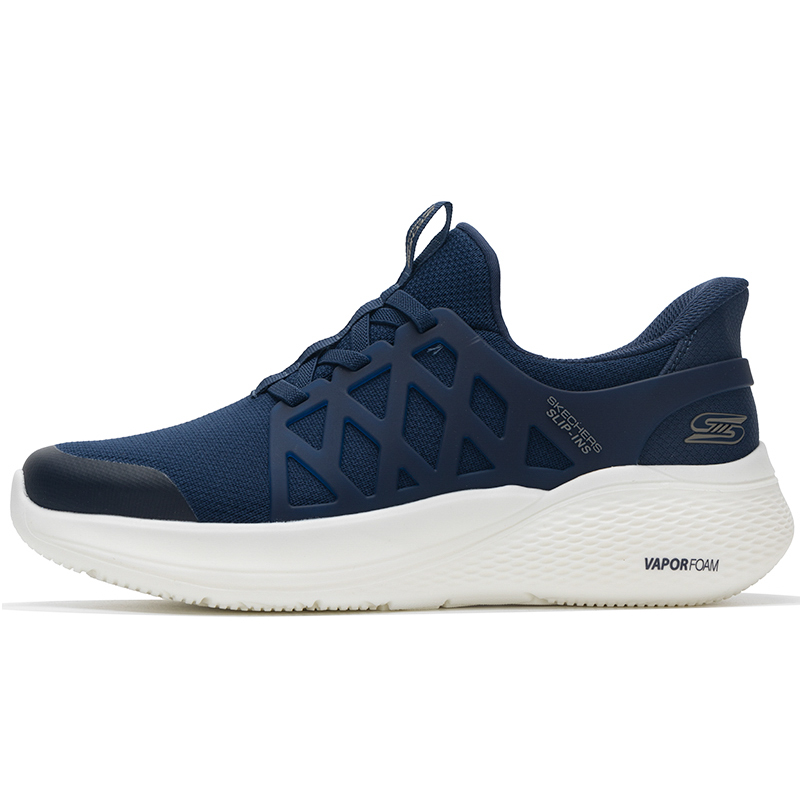 Skechers Bob's Slip-Resistant Low-Top Casual Shoes Men's Blue