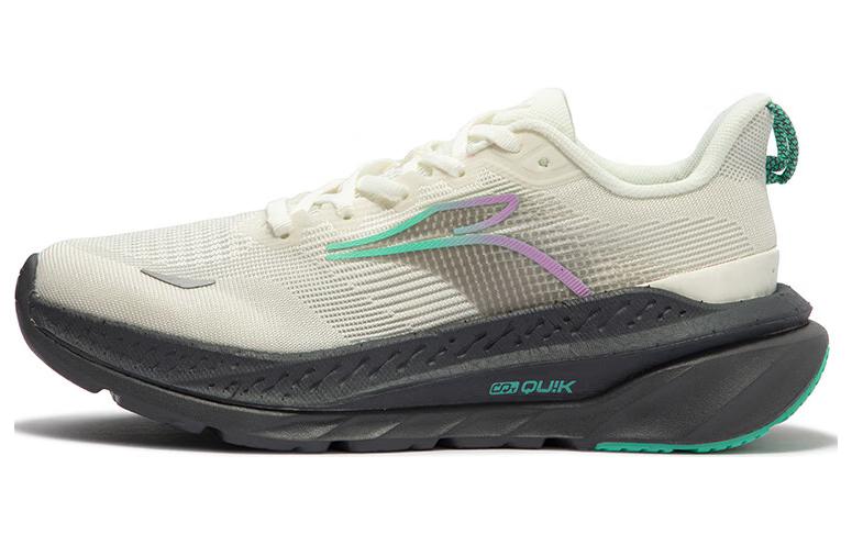 361° Red Flame 3 Cushioned Slip-Resistant Low-Top Running Shoes Women's Gray Black
