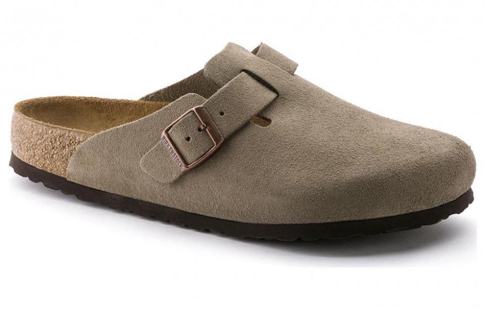 Birkenstock Boston Soft Footbed Suede 'Taupe'