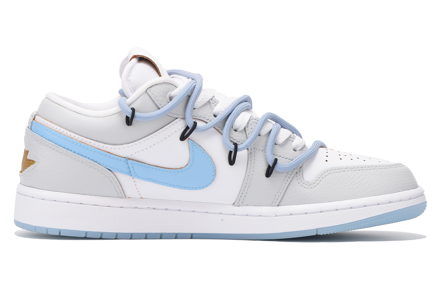 Jordan Air Jordan 1 Low-Top Vintage Basketball Shoes Men's Gray Blue купить в интернет-магазине Yoocart с быстрой доставкой по России.