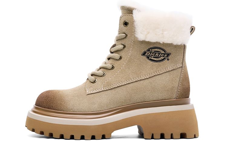 Dickies Short Mid-Calf Martin Boot Women's Khaki