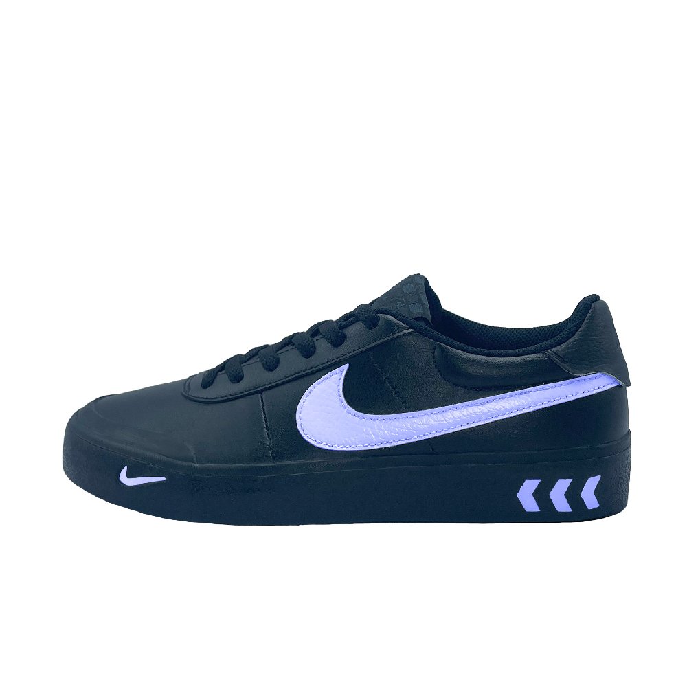 Nike Court Shot Sharp Rush Purple Anti Slip Wear Resistant Low Top Skateboard Shoes Men's Black Purple