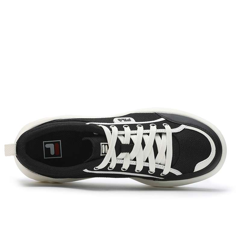 FILA COOKIES Abrasion Resistant, Breathable, Lightweight Coverage Low Top Canvas Shoes Men's Black White купить в интернет-магазине Yoocart с быстрой доставкой по России.
