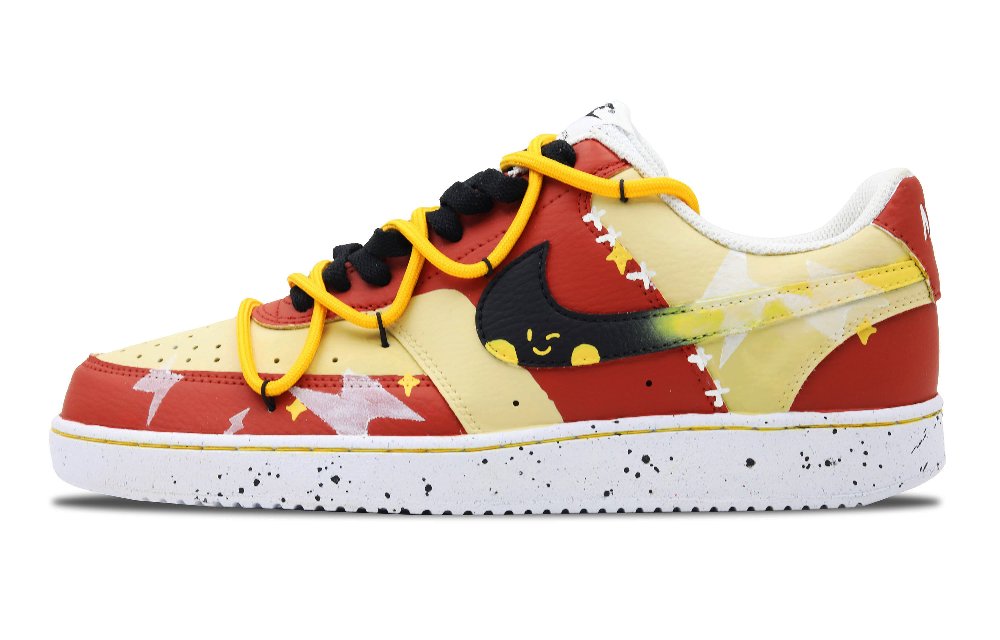 Nike Court Vision 1 Prosperous Intent Abrasion-Resistant Low-Top Skateboard Shoes Men's Red