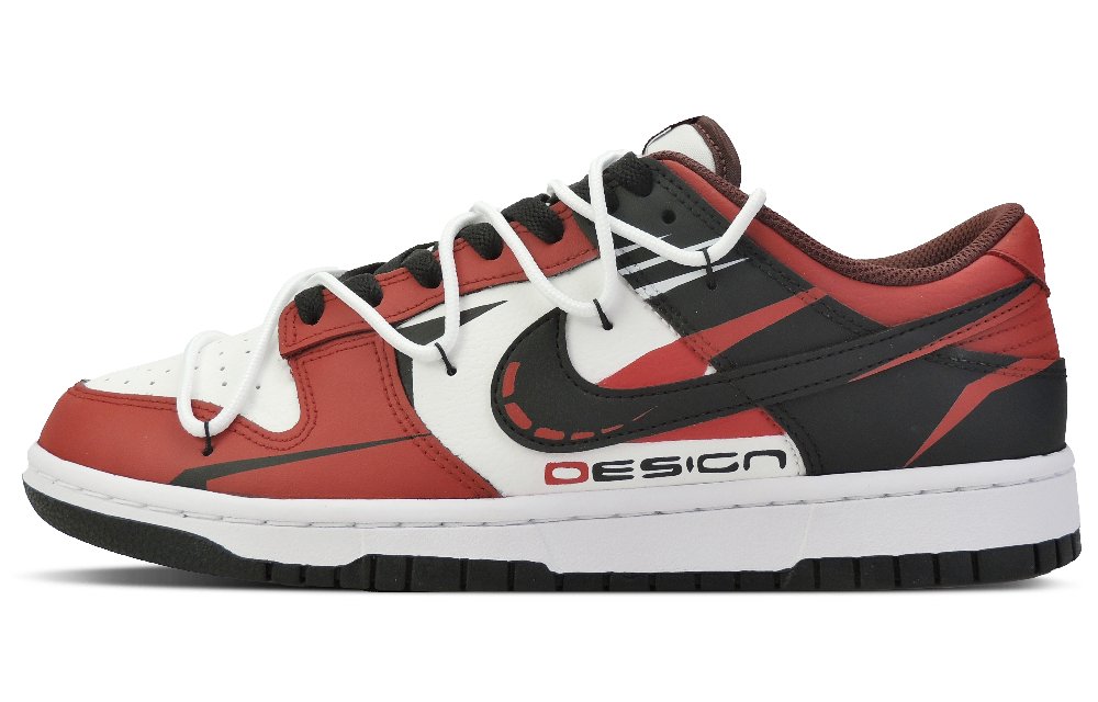 Nike Dunk Extreme Speed Collection Red Black Impact Low-Top Skateboard Shoes Men's Black Red