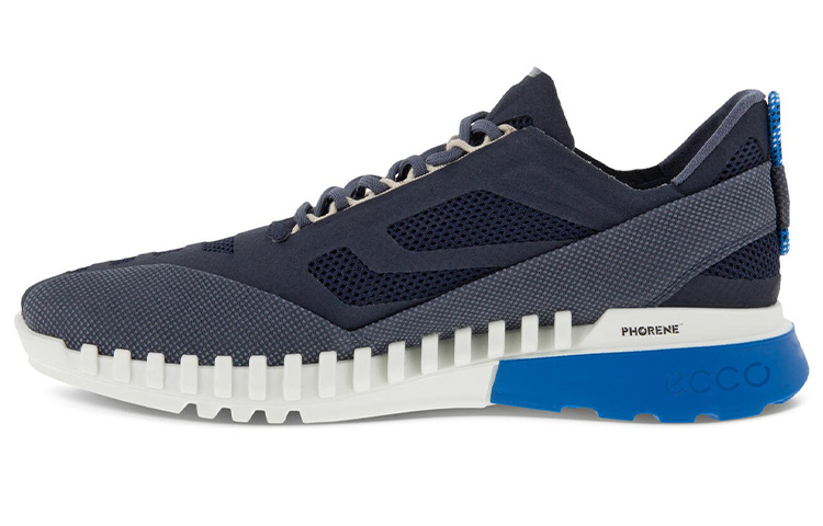 Ecco Zipfle Abrasion Resistant Breathable Low Top Running Shoes Men's Dark Blue Comfortable