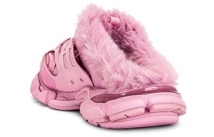 Balenciaga Track Mule Pink Faux Fur Women's купить в интернет-магазине Yoocart с быстрой доставкой по России.